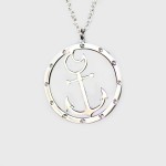KC Anchor Necklace Silver | A110S
