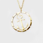 KC Anchor Necklace Gold | A110G